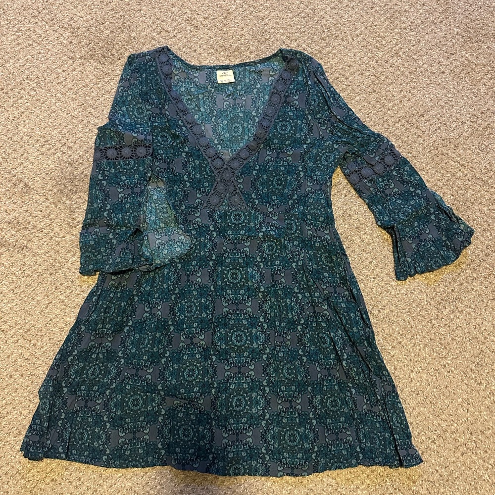 O’Neill Teal Patterned Dress